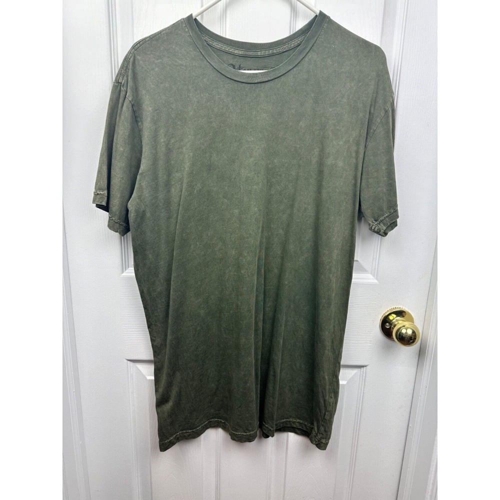 Atonement Shirt Mens L Hunter Green‎ Short Sleeve Crew Neck